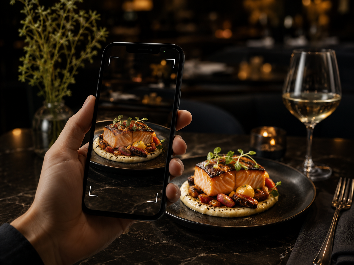 Experiencia AR de restaurante