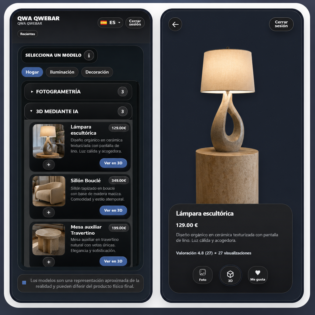 Sistema Qwebar aplicado a hogar