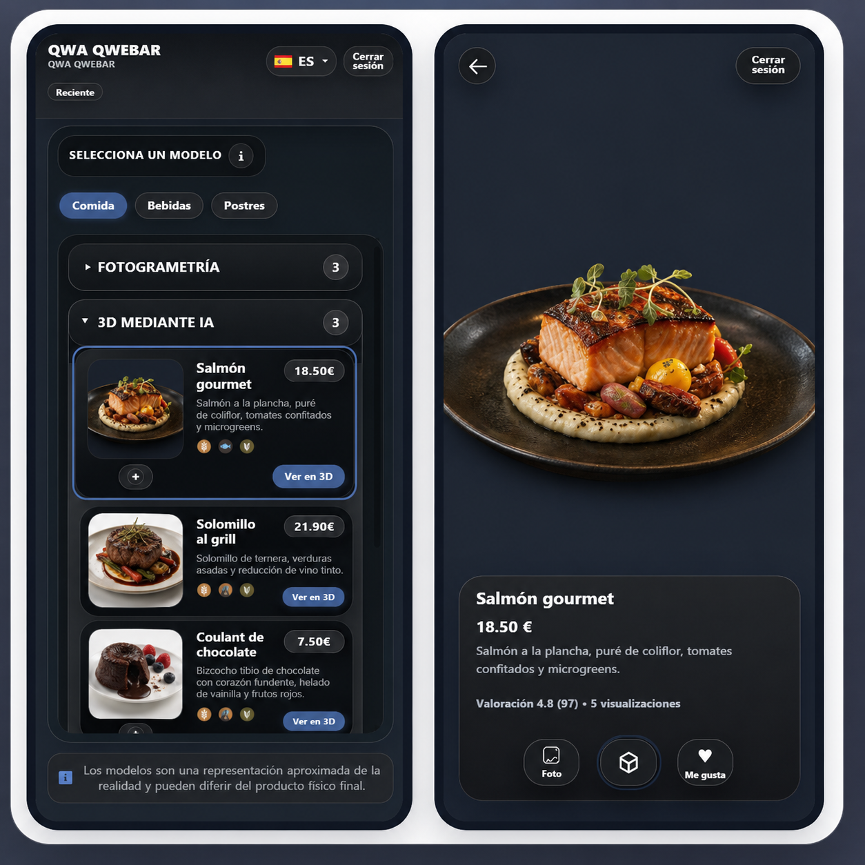 Sistema Qwebar aplicado a restaurante
